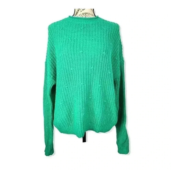 NWOT- Abound green crewneck sweater - Picture 1 of 4